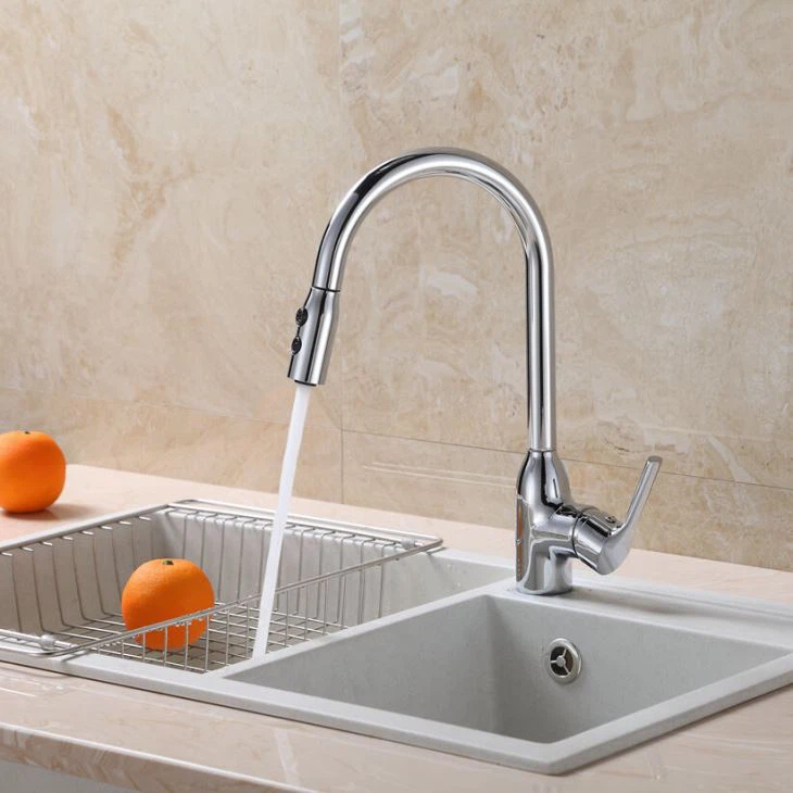 Modern Pull Down Kitchen Faucet